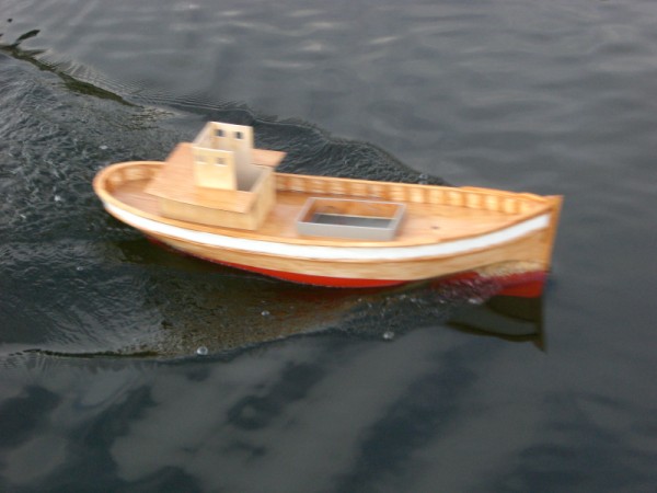 ca. 60% pådrag, 50mm propell